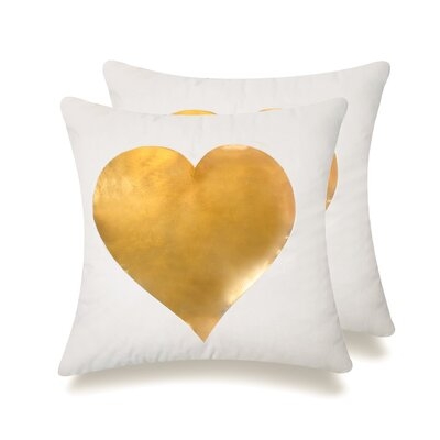 Marjukka Love Square Pillow Cover & Insert - Image 0