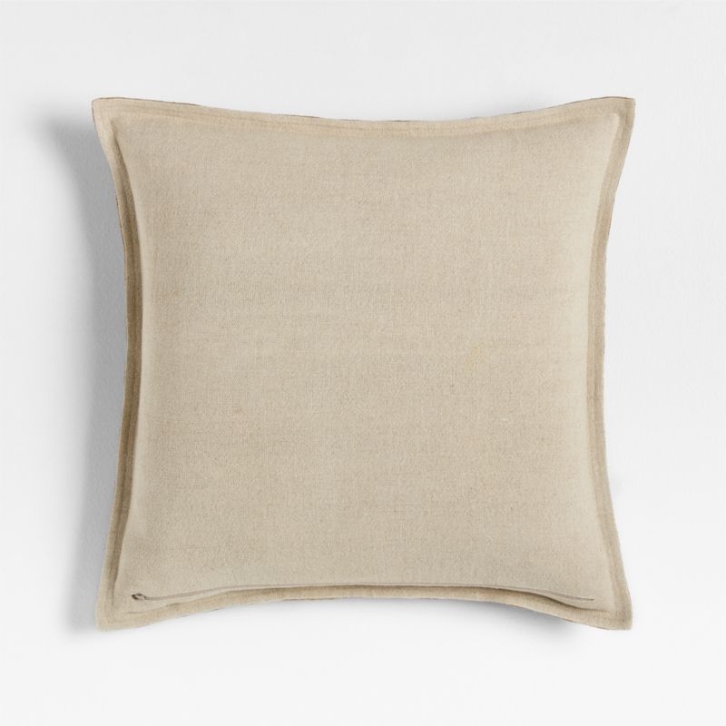 Moroccan Ocher 20x20 Organic Laundered Linen Throw Pillow with Down-Alternative Insert - Image 4