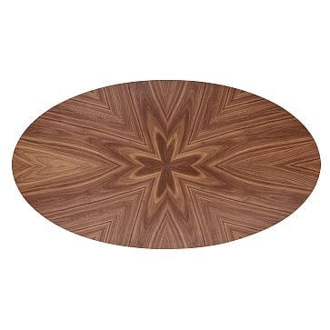 Deodat 79" Oval Dining Table, Walnut - Image 3
