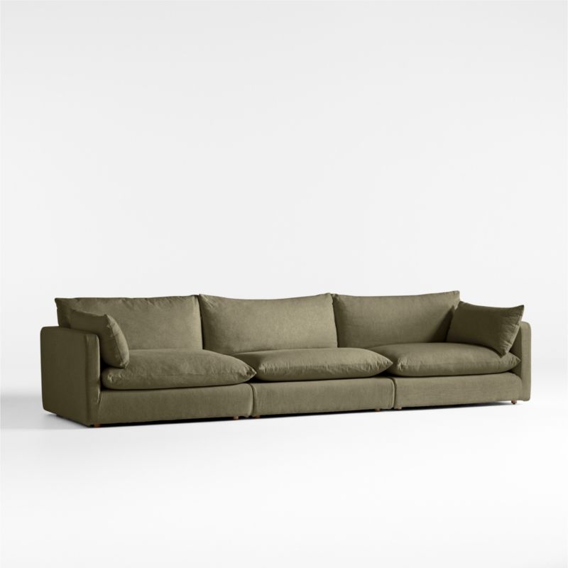 Unwind Modular 3-Piece Slipcovered Sectional Sofa - Image 1