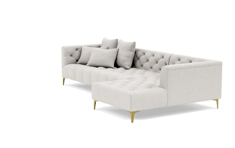 Ms. Chesterfield Sectional Sofa with Right Chaise by Apartment Therapy - Image 4