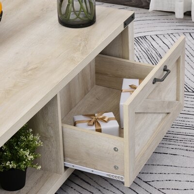 4 Legs Coffee Table with Storage - Image 0