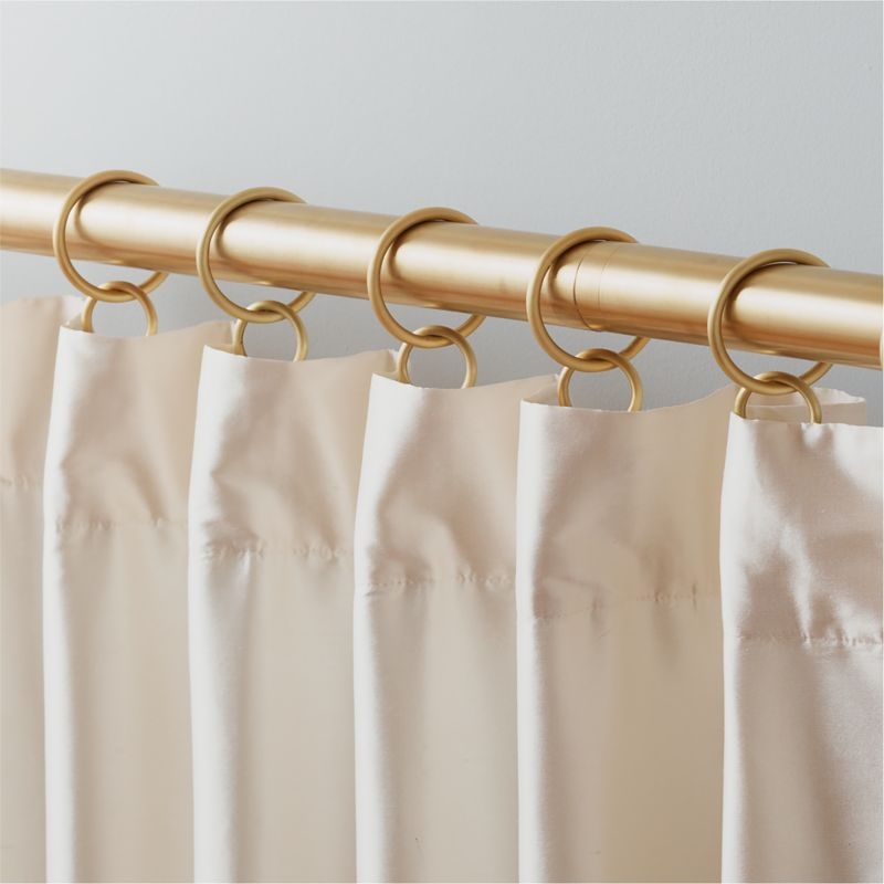 Polished Brass Curtain Rings Set of 9 - Image 1