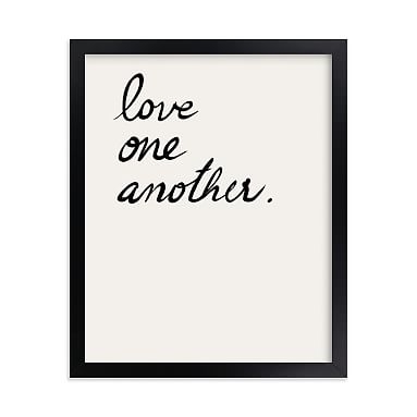 Love one, Love all Framed Art by Minted(R), Black, 8x10 - Image 0