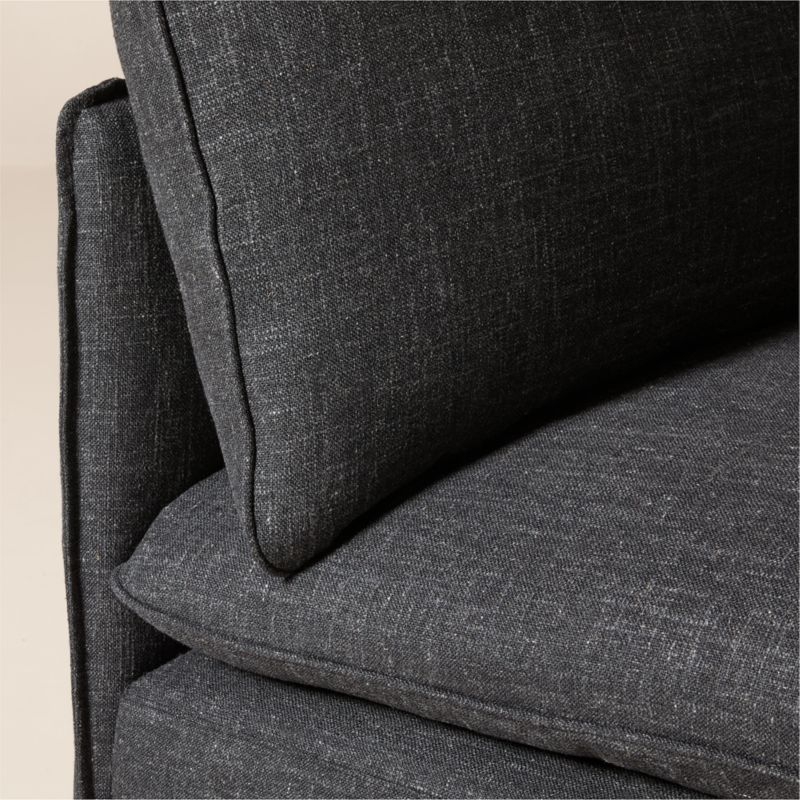 Lumis Dark Grey Performance Fabric Deep Depth Corner Chair - Image 2
