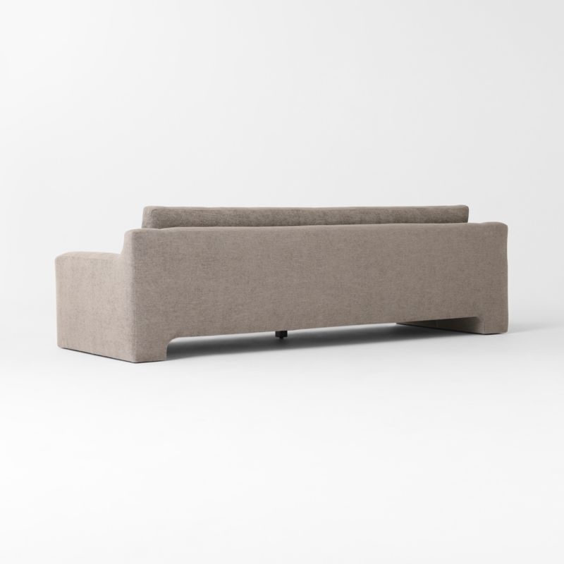 Durant 100" Light Brown Performance Fabric Sofa - Image 4