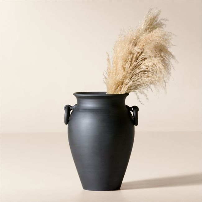 Mondovi Black Ceramic Floor Vase - Image 0