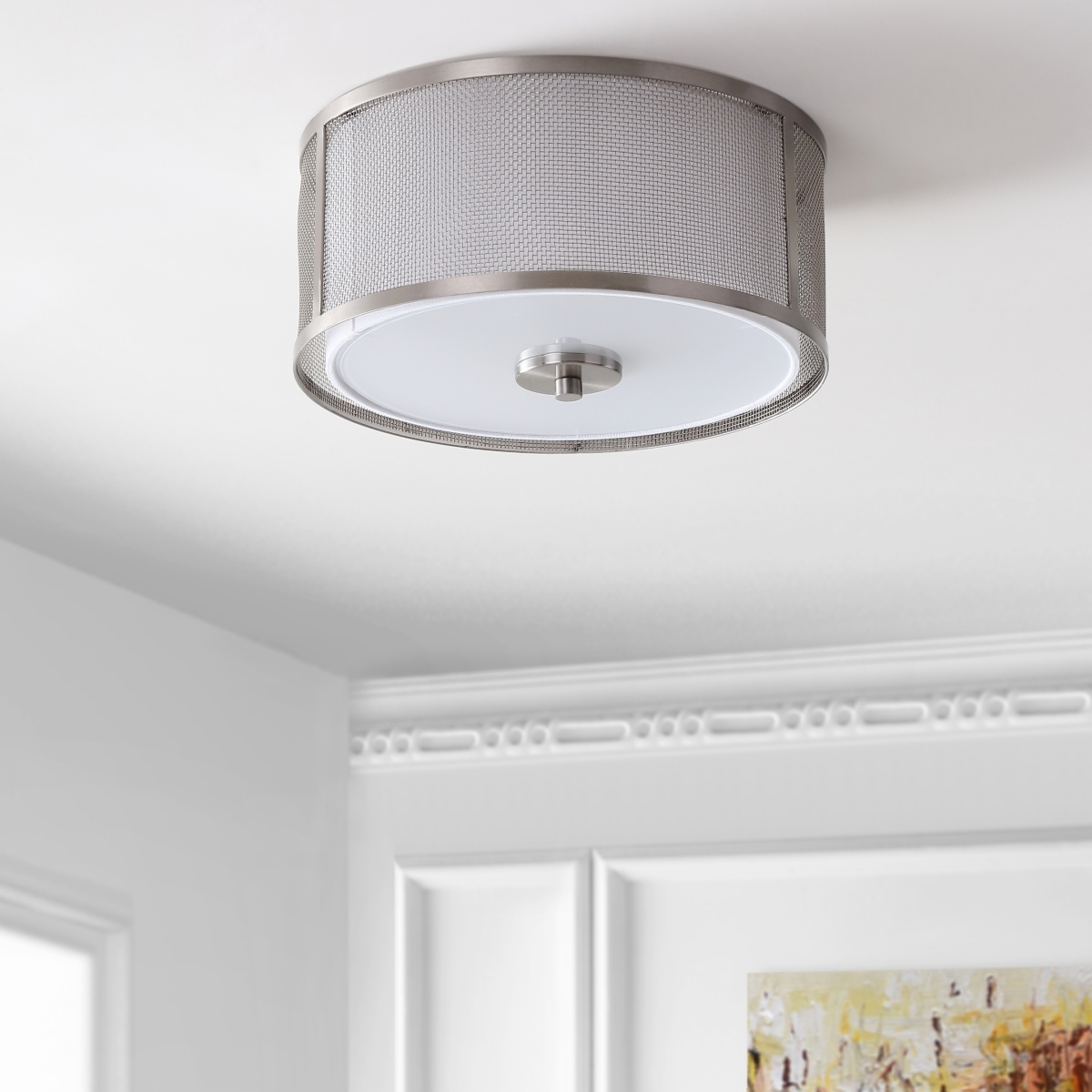 Layne Flush Mount - Bronze - Safavieh - Image 1