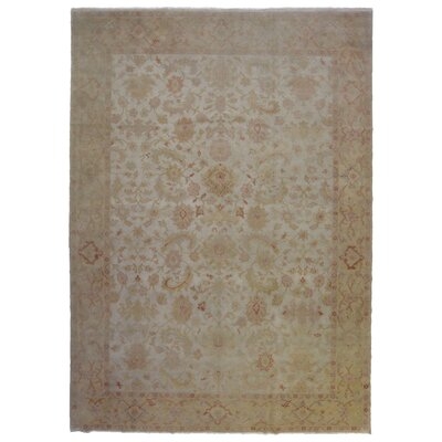 One-of-a-Kind Quijada Hand-Knotted Peshawar Brown 10'3" x 13'10" Wool Area Rug - Image 0