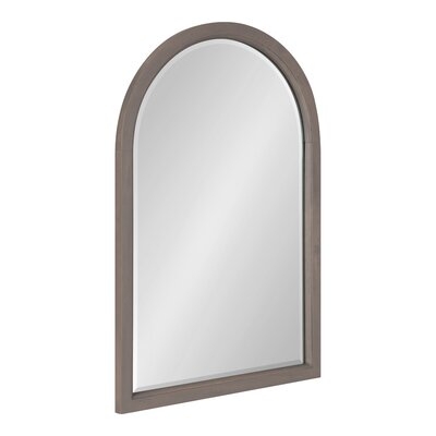 Wood Framed Arch Mirror 20X30 Gray - Image 0
