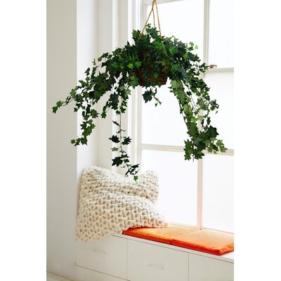 42" Artificial Ivy Plant in Basket - Image 0
