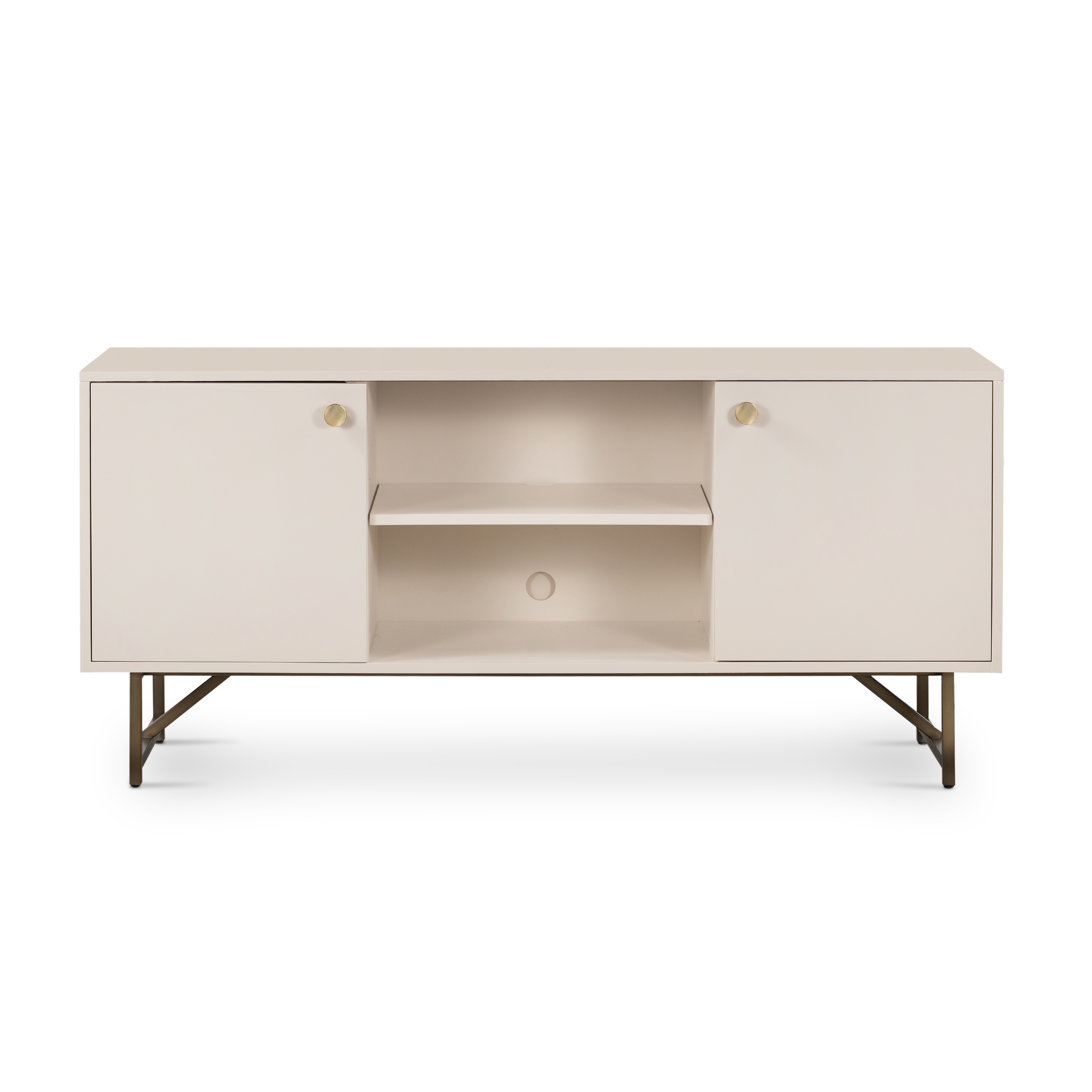 Van Media Console-Matte Alabaster - Image 0