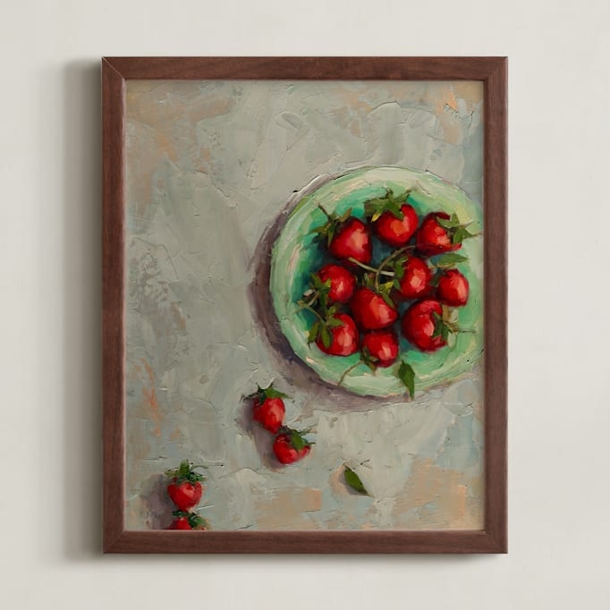 Strawberries On A Plate Limited Edition Fine Art Print 2 - Image 0