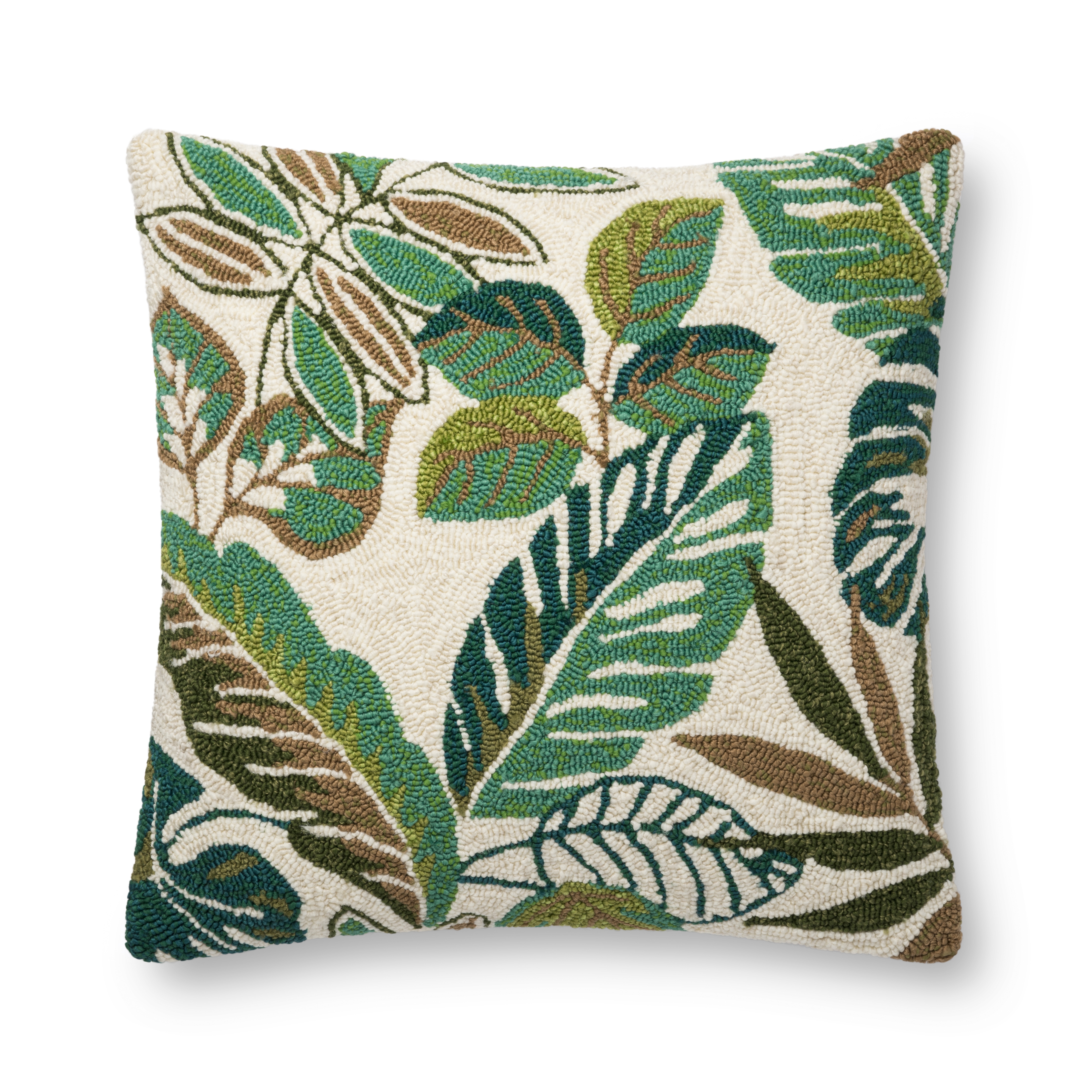 Loloi PILLOWS P0752 Green / Multi 22" x 22" Cover Only - Image 0