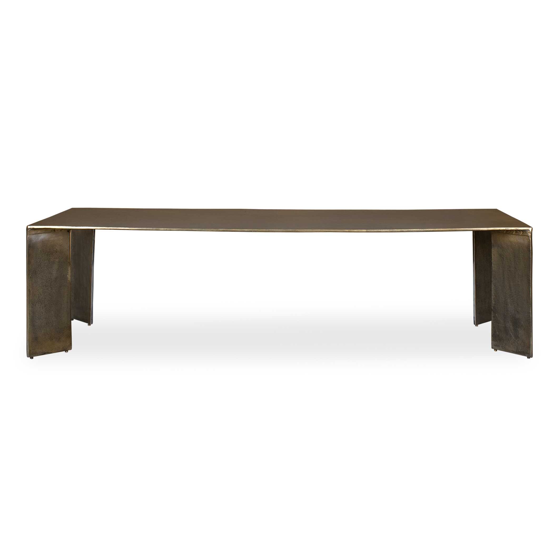 Reade Brass Outdoor Coffee Table - Image 0