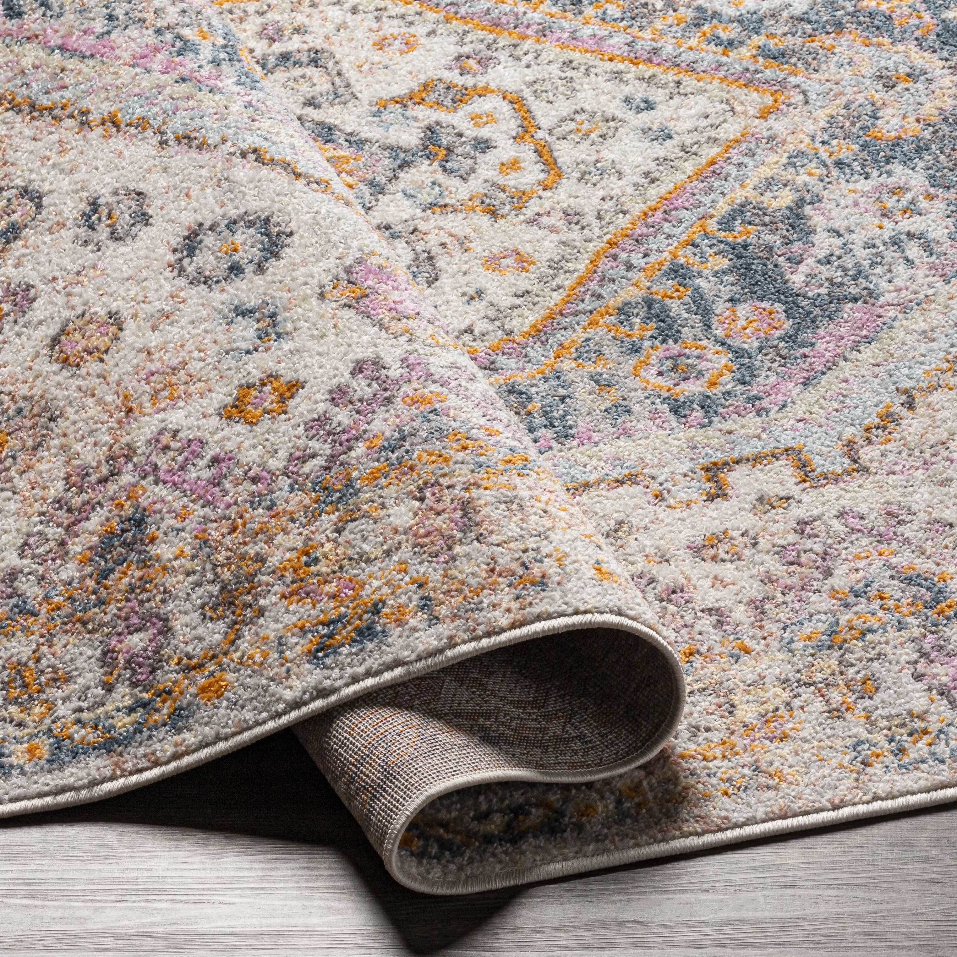 New Mexico Blue Indoor 2' x 3' Machine Woven Rug - Image 4