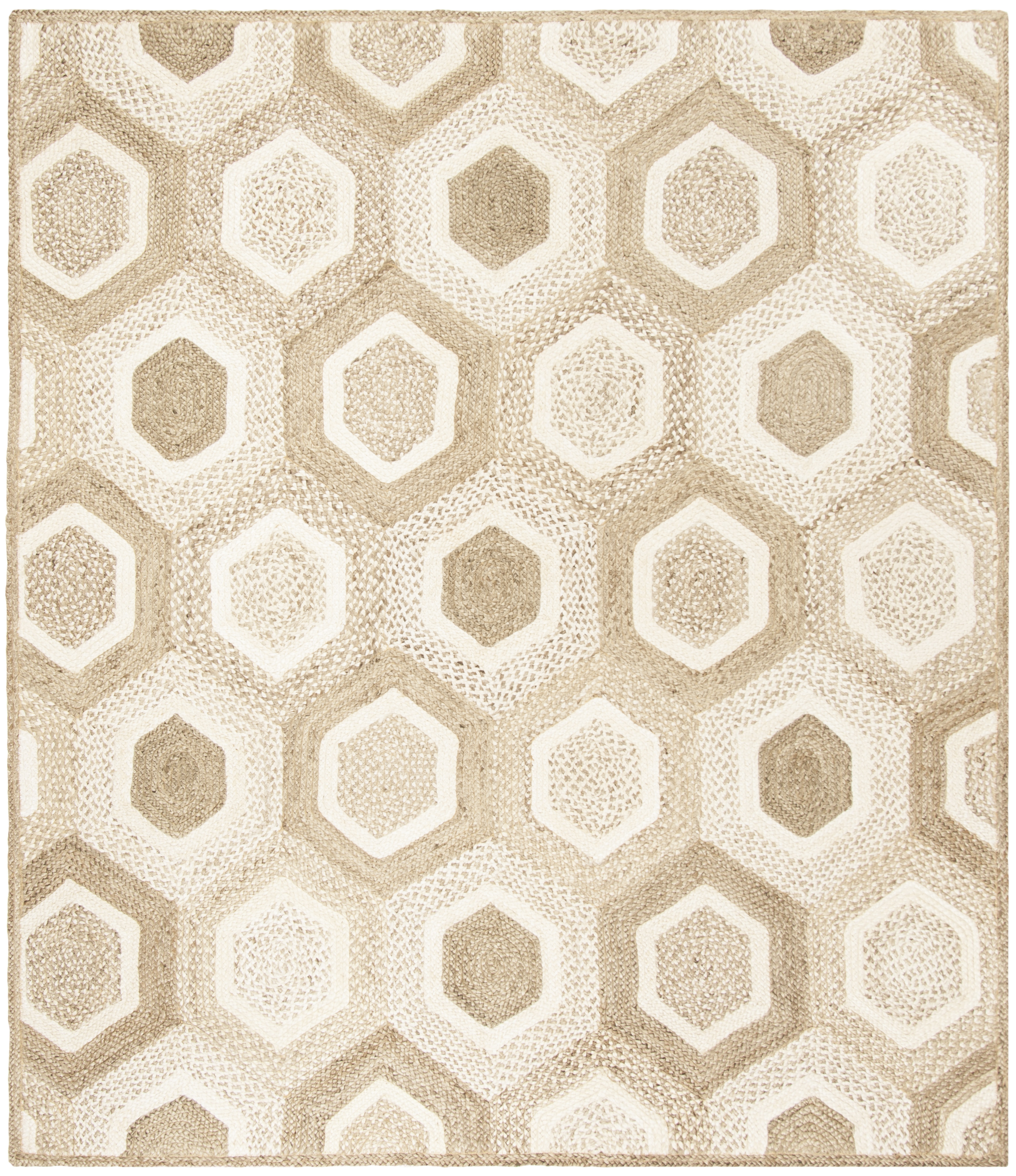 Arlo Home Hand Woven Area Rug, NF881F, Grey/Ivory,  8' X 10' - Image 0
