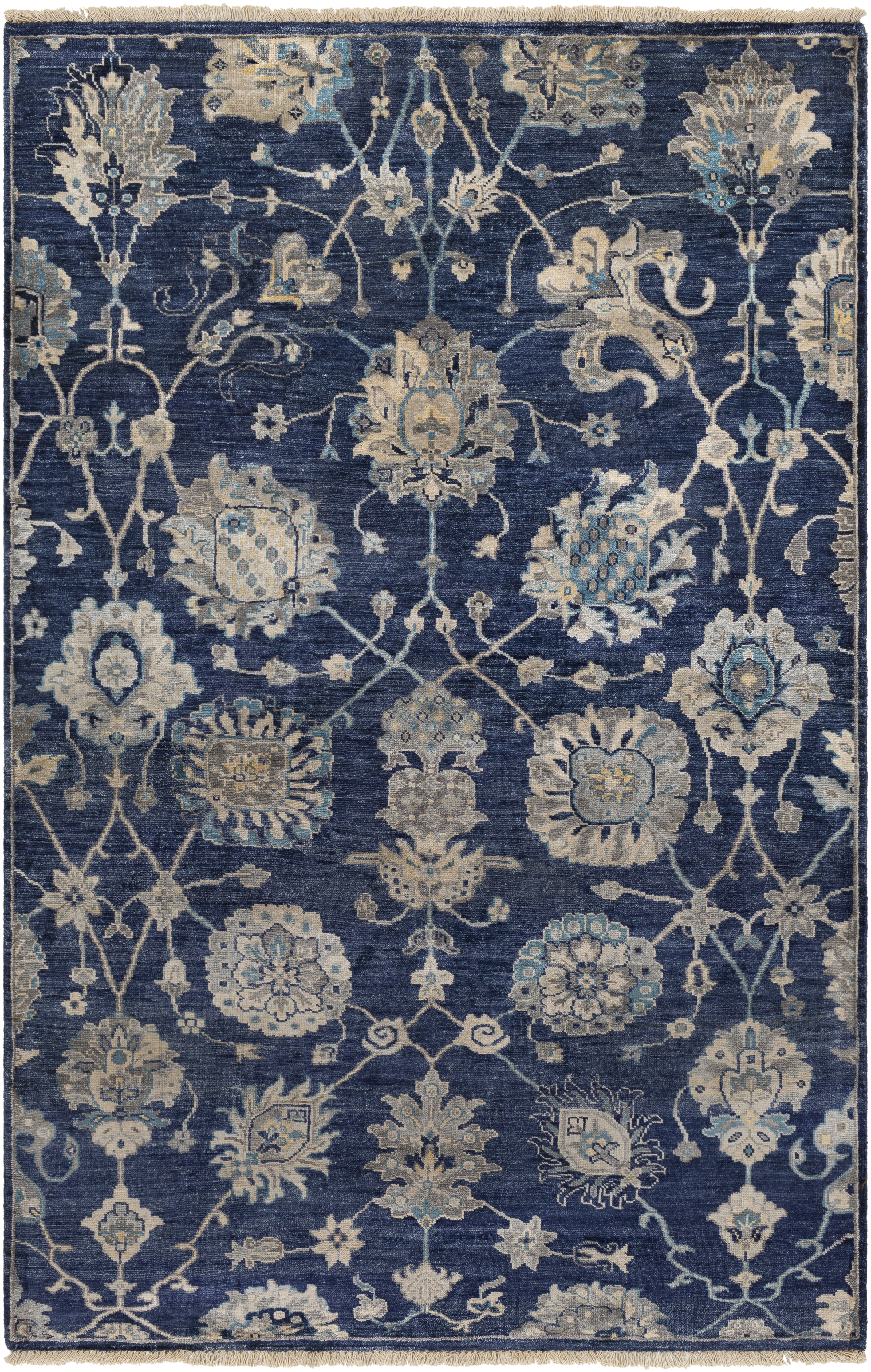 Theodora Blue Indoor 2' x 3' Handmade Rug - Image 0