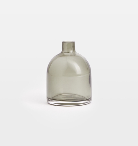 Audrey Smoke Glass Bud Vase - Image 0