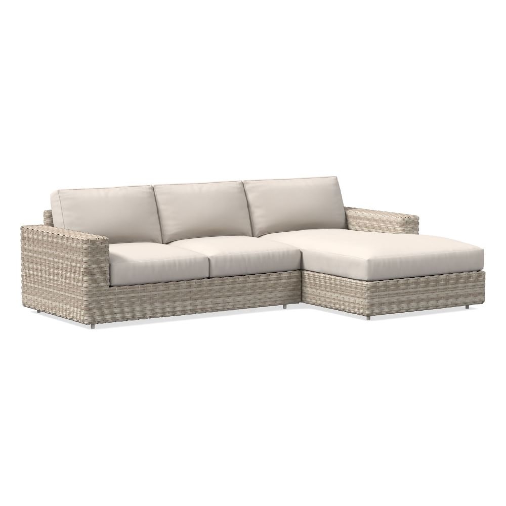Urban Left Arm, Right Arm, 2-Piece Sectional Cushion Covers, Sunbrella(R) Canvas, Natural - Image 0
