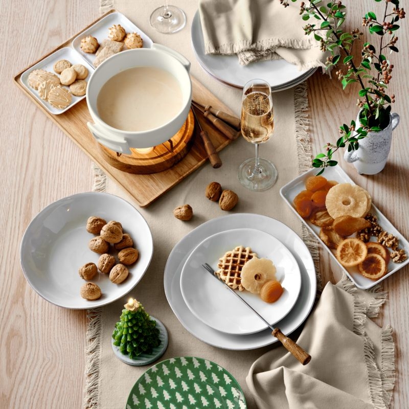 Marin White Dinner Plates, Set of 8 - Image 8