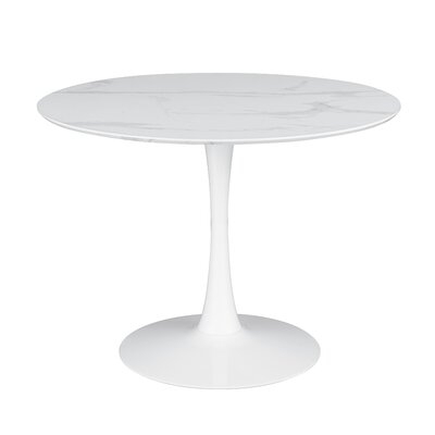 Crayford White 40-Inch Round Dining Table - Image 0