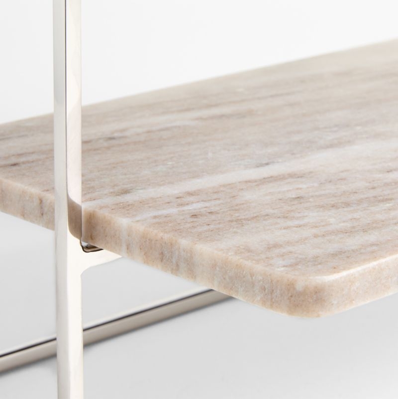 Tuscan Kitchen Marble 2-Tier Server - Image 1