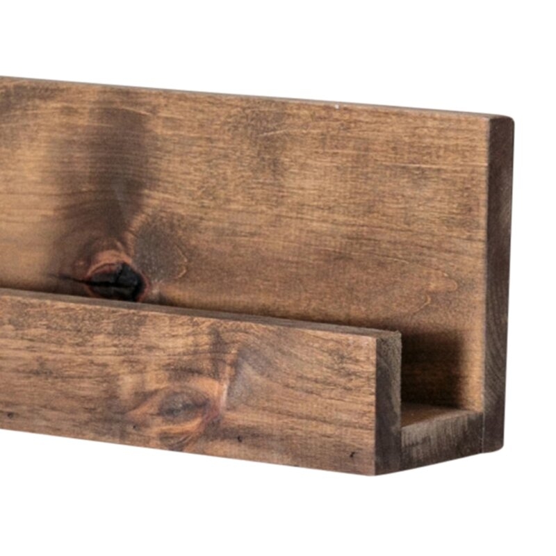 Rutter Three Posts™ Solid Wood Alder Floating Shelf, Set of 3 - Image 2
