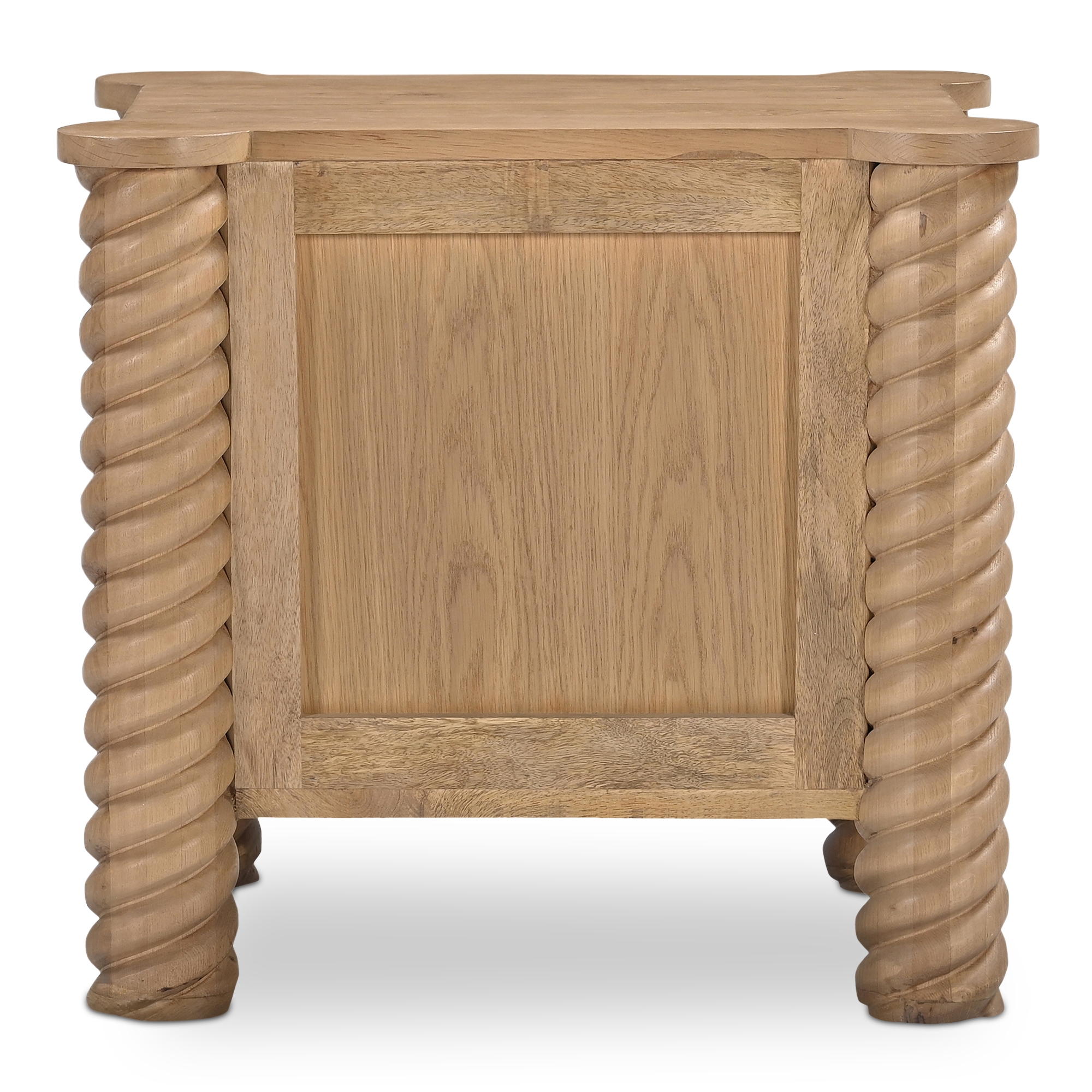 Treccia 2 Drawer Nightstand Oak - Image 4