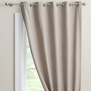 Classic Grommet Blackout Curtain - Set of 2, 63", Gray - Image 5