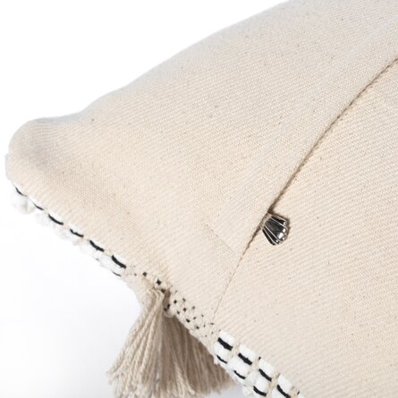 Handwoven Square 100% Cotton Pillow Cover, 16" x 16" - Image 2