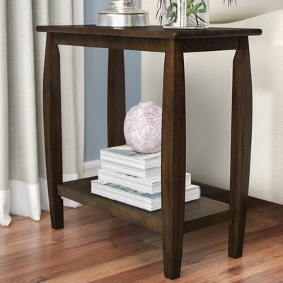 Vandewa Solid Wood End Table with Storage - Image 0