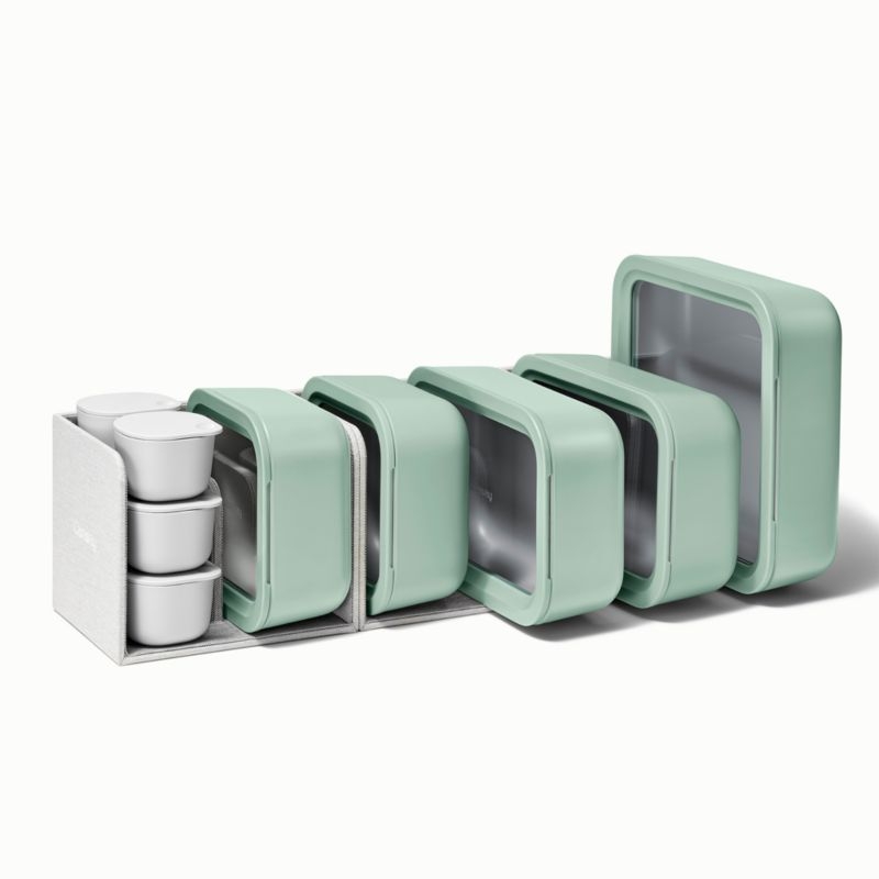 Caraway ® Mist 17-Piece Glass Food Storage Set - Image 5