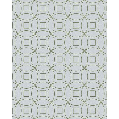 Quercia Geometric Handmade Tufted Wool Gray/Green Area Rug - Image 0
