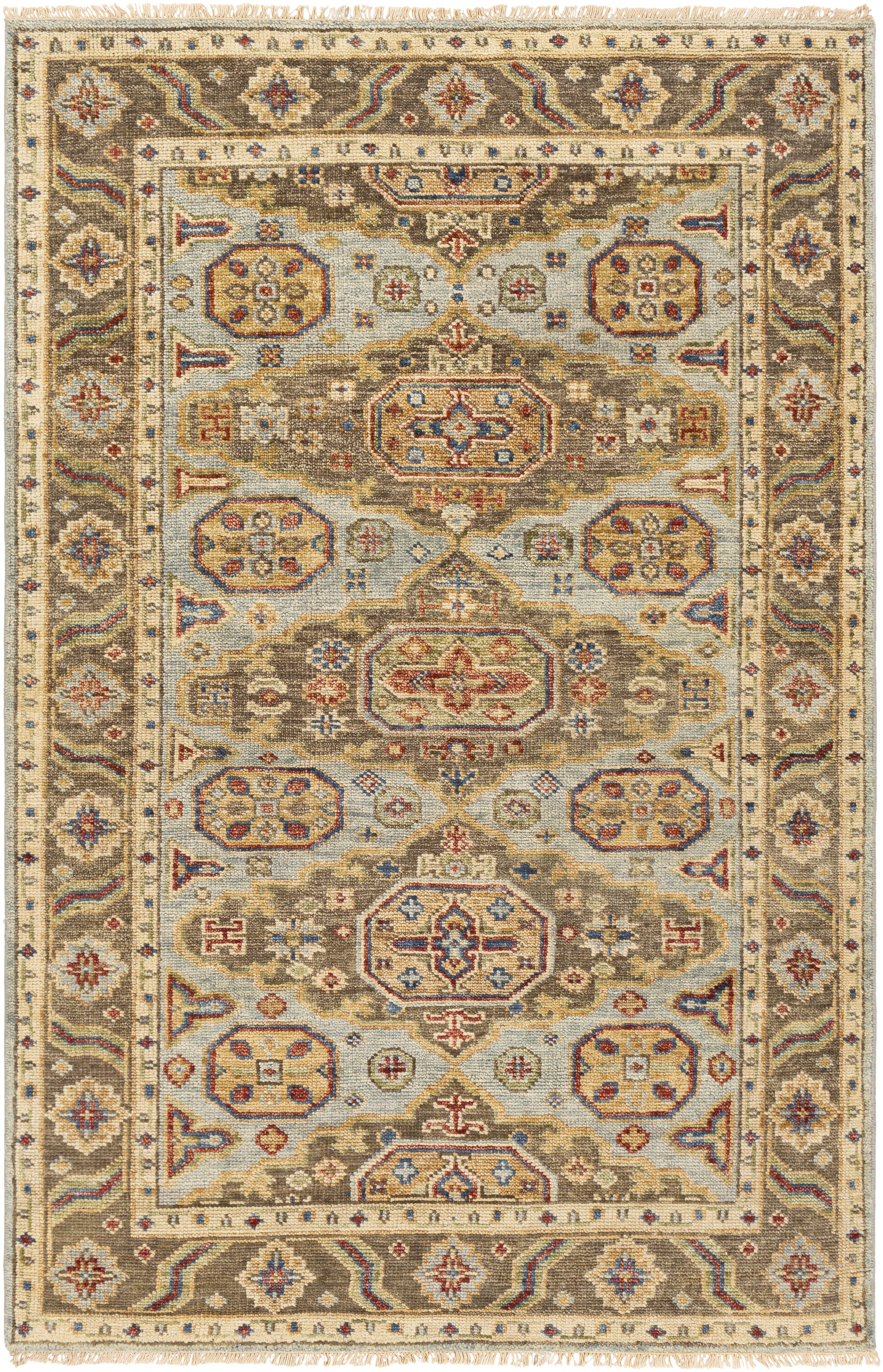 Biscayne Brown Indoor 6' x 9' Handmade Rug - Image 0