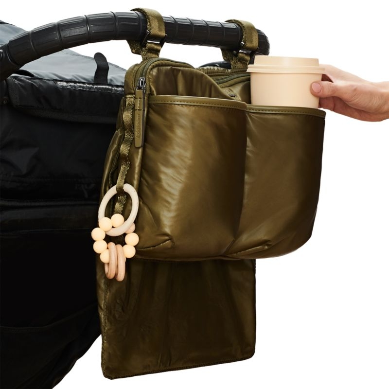 Caraa Olive Green Nylon Baby Stroller Organizer Pack - Image 2