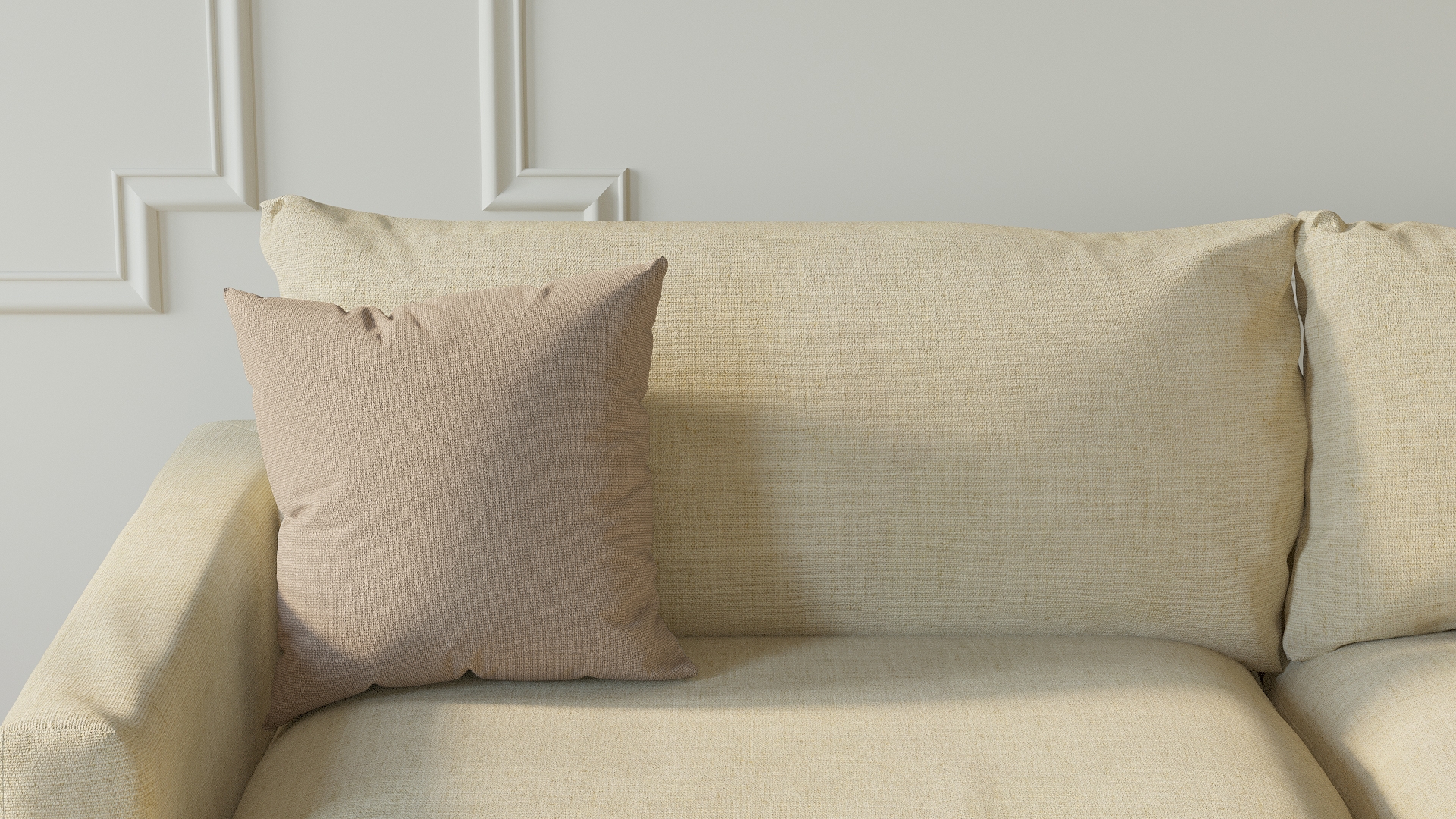 Throw Pillow 16", Husk Everyday Linen, 16" x 16" - Image 2