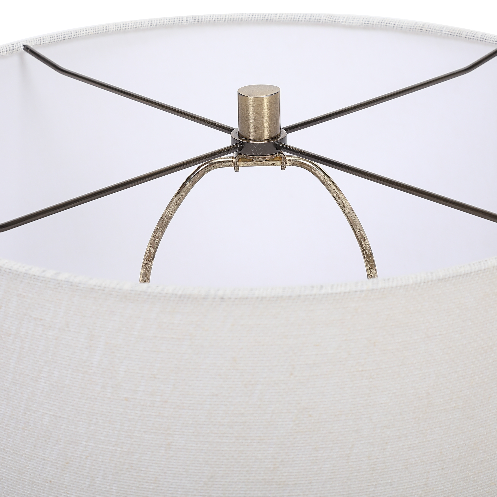 Iridescent Cream Table Lamp - Image 1