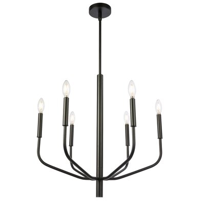Naugle 6 - Light Candle Style Classic / Traditional Chandelier - Image 0