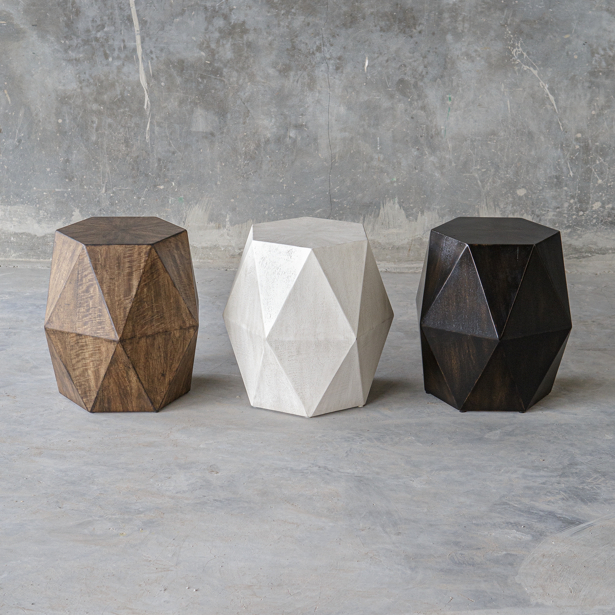 Volker White Geometric Accent Table - Image 5