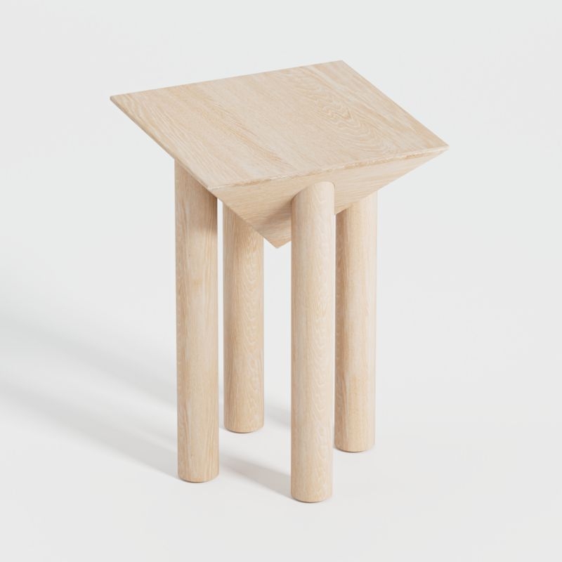 Flora Wood Square End Table - Image 3