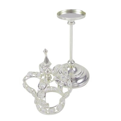 Quiroz Crystal Bead Crown with Stand Centerpiece - Image 0