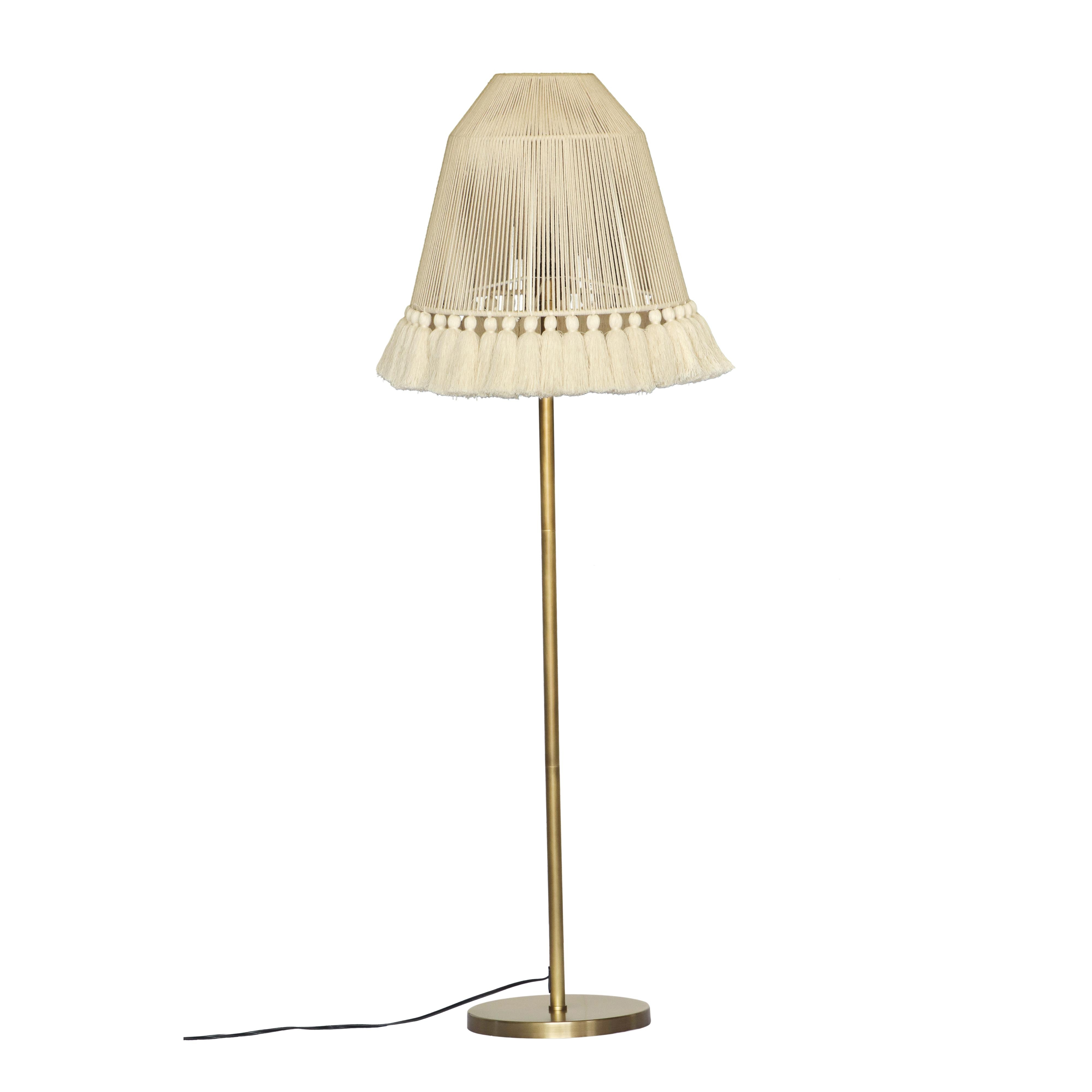 June White Tall Floor Lamp - Image 0