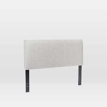 Andes Headboard, Cal King, Yarn Dyed Linen Weave, Stone White - Image 3