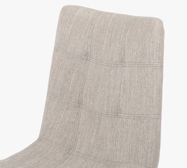 Gustine Upholstered Swivel Desk Chair, Savile Flannel - Image 1