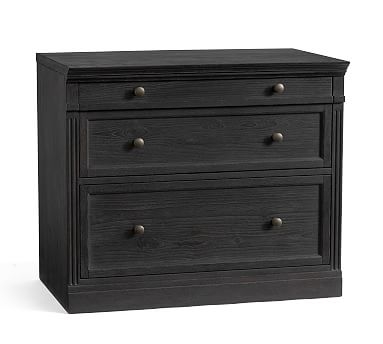 Livingston 2-Drawer Lateral File Cabinet, Dusty Charcoal - Image 0