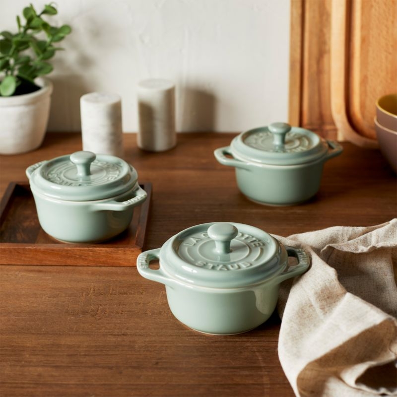 Staub ® Eucalyptus Mini Cocottes, Set of 3 - Image 1