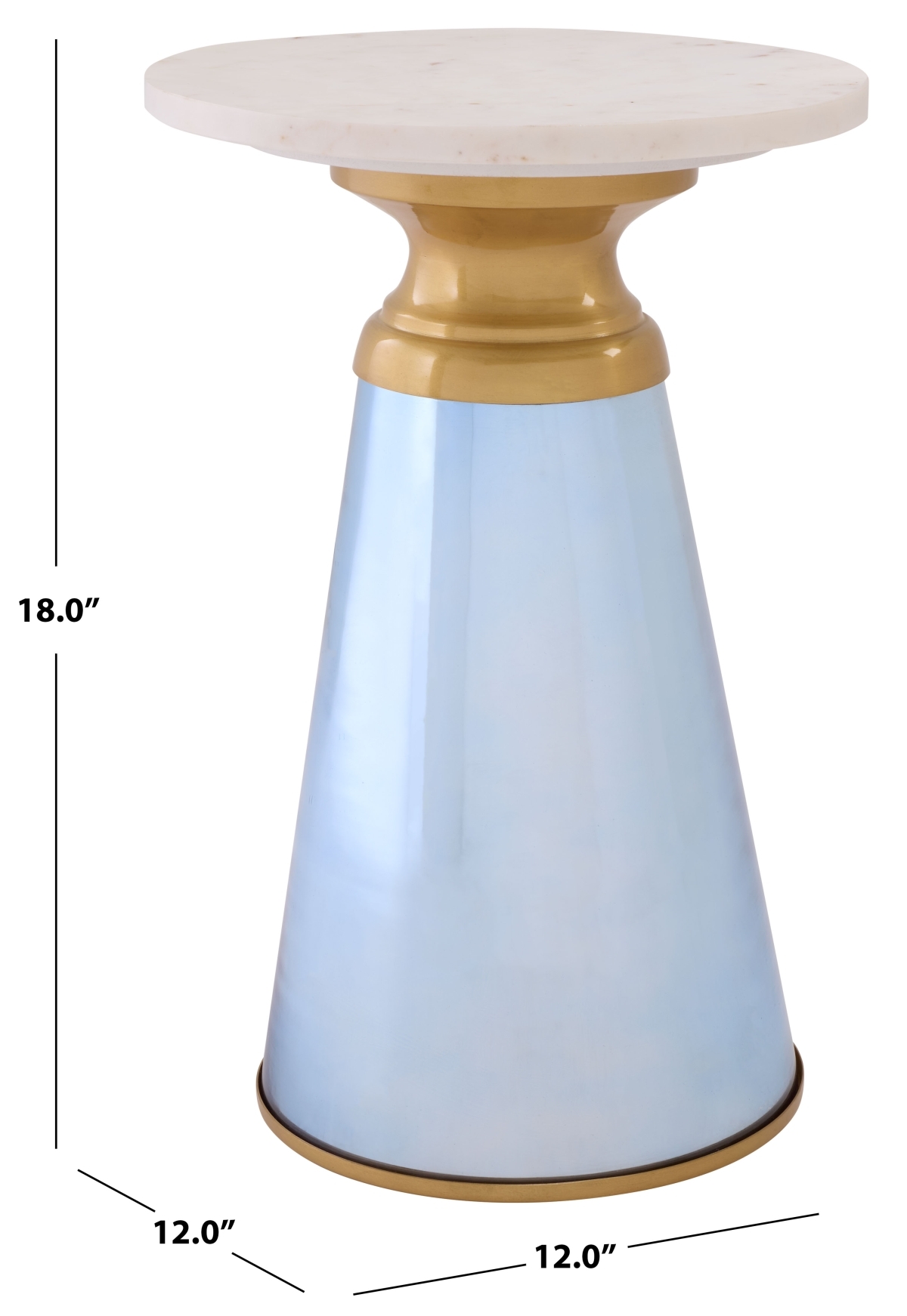 Guido Side Table - Blue / Natural - Image 5