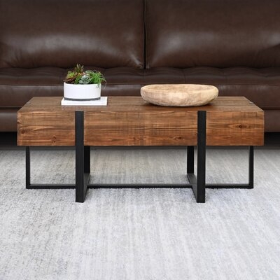 Rane 47" Wood Coffee Table, Brown - Image 0