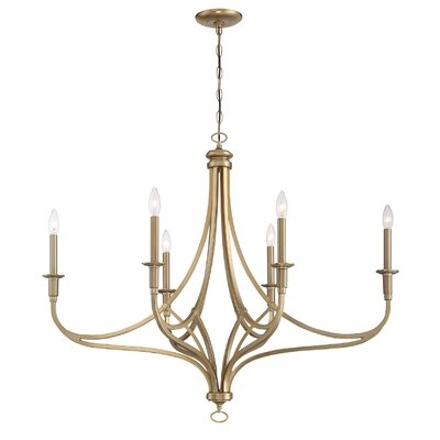 Prompton 6 - Light Candle Style Empire Chandelier - Image 0